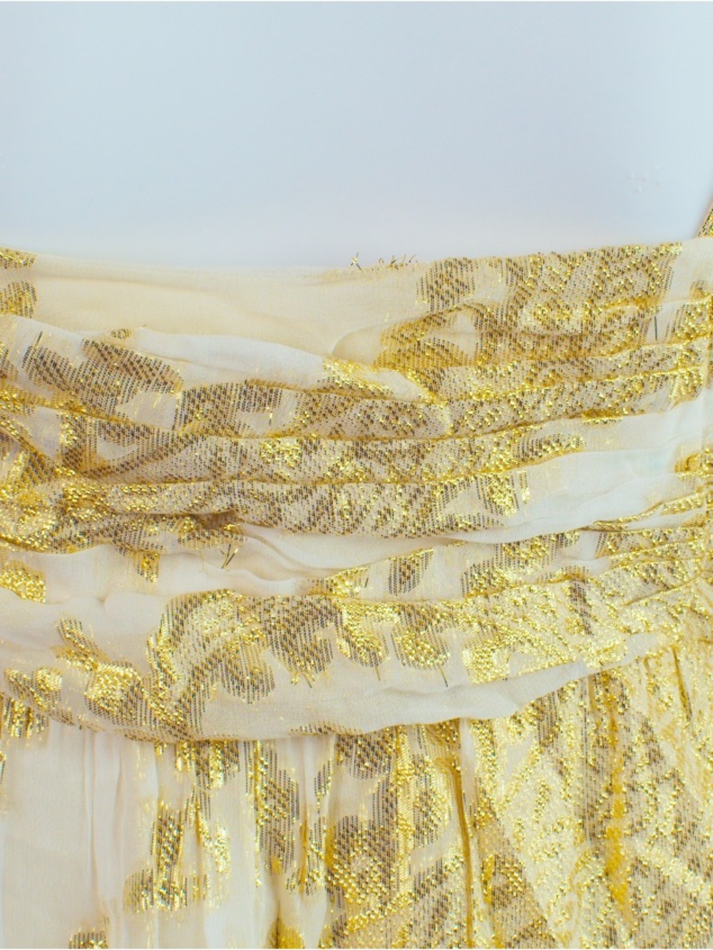 Gold Hawk RARE Vintage Y2K Metallic Babydoll Dress - Picture 4 of 14